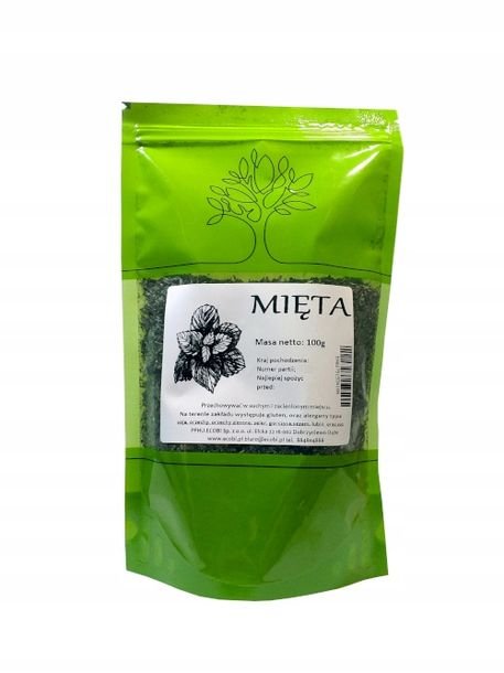 Suszona Mięta Liść 100 G Aromatyczna Herbata Napar