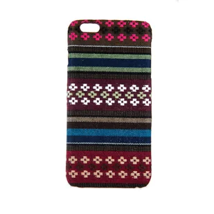 Materiałowe etui na telefon komórkowy Apple iPhone 6 / 6s Cover Bumper Shell Brown - Etui i futerały do telefonów - miniaturka - grafika 1