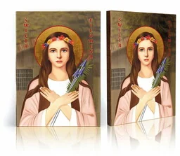 Ikona religijna Święta Filomena - Ikony i obrazy sakralne - miniaturka - grafika 1