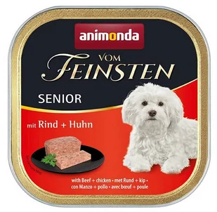 Animonda Vom Feinsten Senior smak: wołowina z kurczakiem - Mokra karma dla psów - miniaturka - grafika 1