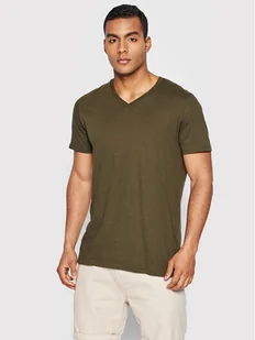 Brave Soul T-Shirt MTS-149SAINTE Zielony Regular Fit - Koszulki męskie - miniaturka - grafika 1