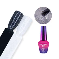 Lakiery hybrydowe - Top No Wipe Drobinki Hollywood Molly Star 10 ML - miniaturka - grafika 1