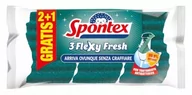Środki do zmywarek - Spontex Flexy Fresh Zmywak Gąbka Do Naczyń 3Szt - miniaturka - grafika 1