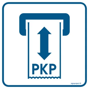 RA053 KASOWNIK BILETÓW PKP, FN - FOLIA SAMOPRZYLEPNA; (300X300MM) - Systemy ekspozycyjne i znaki informacyjne - miniaturka - grafika 1