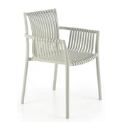 Krzesła - Szare nowoczesne krzesło do ogrodu B8-C79 - miniaturka - grafika 1