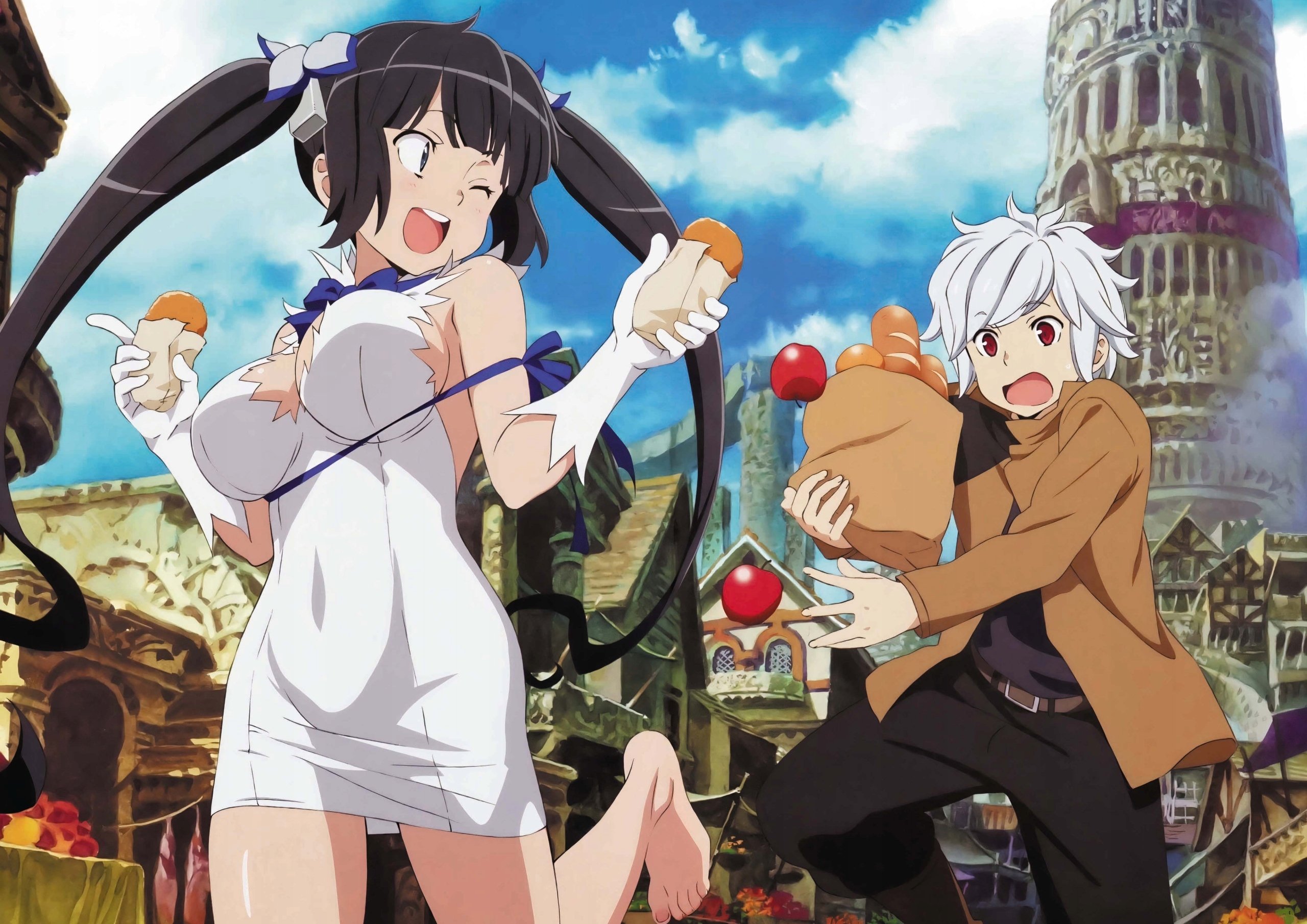 Plakat A1 anime manga Dungeon ni Deai Danmachi
