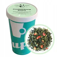 Herbata - Herbata zielona TRUSKAWKOWY PONCZ premium sypana truskawki na prezent 130g - herbata liściasta sypana mieszanka napar susz - miniaturka - grafika 1