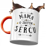 Kubki - Kubek Pomarańczowy Dla Mamy Matki na Dzień Mamy z Nadrukiem ze Zdjęciem + Opakowanie na prezent (wzór 03) - miniaturka - grafika 1