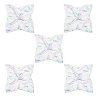 Pieluchy - 5-pak - Pieluszki bambusowe mini 25x25 - Rajskie piórka - miniaturka - grafika 1