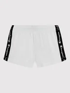 Spodenki damskie - Champion Szorty sportowe 404357 Biały Regular Fit - miniaturka - grafika 1