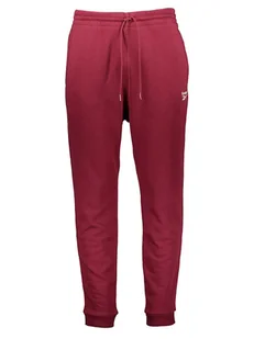 Reebok Spodnie dresowe w kolorze czerwonym - Spodnie sportowe męskie - miniaturka - grafika 1