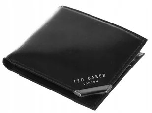 TED BAKER LONDON - PORTFEL 267037 BLACK KORNERR portfel skórzany - Portfele - miniaturka - grafika 1