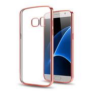 Etui i futerały do telefonów - Etui, Samsung Galaxy S7, silikonowe platynowane SLIM, różowy - miniaturka - grafika 1