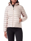 Kurtki damskie - Tommy Hilfiger Damska kurtka Lw Padded Global Stripe, Merino Beżowy, 3XL - miniaturka - grafika 1