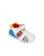 Buty dla dziewczynek - Biomecanics 252116, Sandały dziecięce, biały i żółtko, 22 EU - miniaturka - grafika 1