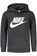 Bluzy dla chłopców - CZARNA BLUZA DZIECIĘCA NIKE Z ROZPINANYM NA ZAMEK - miniaturka - grafika 1