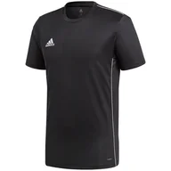 Koszulki męskie - Koszulka męska adidas Core 18 Training Jersey czarna CE9021 - miniaturka - grafika 1