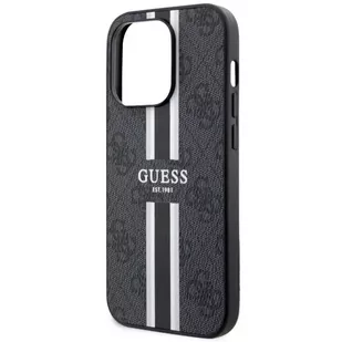 Etui Guess GUHMP14LP4RPSK do iPhone 14 Pro 6.1" hardcase 4G Printed Stripes MagSafe - Etui i futerały do telefonów - miniaturka - grafika 4