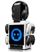 Akcesoria do słuchawek - Numskull PS5 Inspired Light Locker - Uchwyt na kontroler, stojak na słuchawki oraz szafka na gry - miniaturka - grafika 1