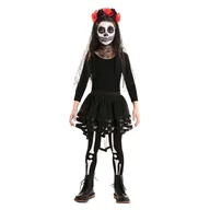 Dodatki do strojów karnawałowych - OPASKA Z WELONEM SPÓDNICZKA TUTU DIA DE MUERTOS MEKSYKAŃSKIE HALLOWEEN - miniaturka - grafika 1