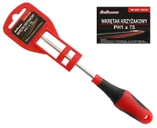 Wiertarki - Wkrętak Krzyżakowy Mocny z Gumową Rączką Ph1x75mm - miniaturka - grafika 1