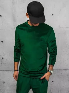Bluza męska zielona Dstreet BX5532-L - Bluzy męskie - miniaturka - grafika 1