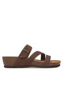 Klapki i japonki damskie - Geox Klapki D New Sthellae D551AA 00032 C6009 Brązowy - miniaturka - grafika 1