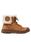 Botki damskie - Palladium Trapery Baggy Nbk Wl 97962-237-M Brązowy - miniaturka - grafika 1