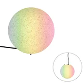 Lampy ogrodowe - QAZQA Smart buitenlamp grijs 25 cm IP65 incl. LED - Nura - miniaturka - grafika 1