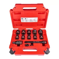 Klucze i nasadki - Milwaukee zestaw nasadek udarowych 1/2'' 13 elementów Shockwave w walizce 4932480456 - miniaturka - grafika 1