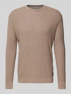 Swetry męskie - Sweter z dzianiny o kroju regular fit z czystej bawełny - miniaturka - grafika 1