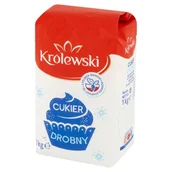 Cukier i słodziki - Cukier Królewski, cukier biały kryształ drobny, 1 kg - miniaturka - grafika 1