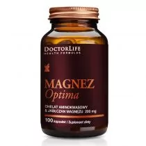 Doctor Life Magnez Optima chelat aminokwasowy i Jabłczan Magnezu 200 mg - suplement diety 100 szt. - Witaminy i minerały - miniaturka - grafika 1