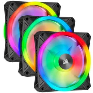Corsair QL120 RGB 120mm Triple Fan Kit RGB CO-9050098-WW CO-9050098-WW - Chłodzenie procesora - miniaturka - grafika 1