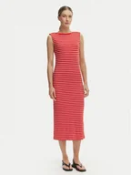 Sukienki - Tommy Hilfiger Sukienka codzienna WW0WW49311 Czerwony Slim Fit - miniaturka - grafika 1