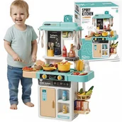 Zabawki AGD - Duża Kuchnia dla Dzieci Interaktywna WODA PARA Dźwięk Światło Akcesoria AGD - miniaturka - grafika 1