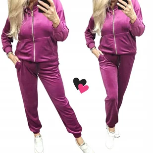 Dres Damski Welurowy 54 56 7xl Rozpinany różowy wygodny otulający hi - Dresy damskie Dres Damski Welurowy 54 56 7xl Rozpinany różowy wygodny otulający hi - Dresy damskie - miniaturka - grafika 1