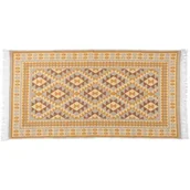 Dywany - Dywan Kilim 70 x 140 cm ramka miodowy - miniaturka - grafika 1