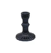 Świeczniki - Świecznik czarny szklany 9 x 12 cm - miniaturka - grafika 1