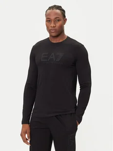 EA7 Emporio Armani Longsleeve 7M000900 AF10373 UC001 Czarny Regular Fit - Koszulki męskie - miniaturka - grafika 1