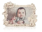 Ramki na zdjęcia - Ramka zdjęcie 15x10 Metryczka Słonik 3D / Panda Hug Art decor - miniaturka - grafika 1