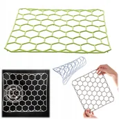 Obrusy i serwetki - WKŁAD DO ZLEWU KRATKA MATA GUMOWA PODKŁADKA OCHRONNA SZEŚCIOKĄT 26x23 cm - miniaturka - grafika 1