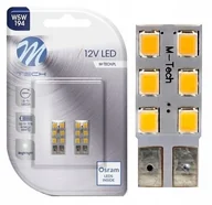 Żarówki samochodowe - 2x Żarówka W5w Led Osram M-tech T10 Retrofit Biała Boczna - miniaturka - grafika 1