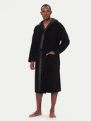 Szlafroki męskie - Emporio Armani Underwear Szlafrok EM002255 AF14986 UC001 Czarny - miniaturka - grafika 1