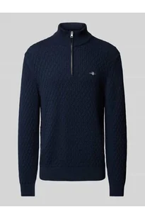 Bluza z kołnierzem i wyhaftowanym logo - Gant - Bluzy męskie - miniaturka - grafika 1