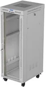 Szafy rack - Szafa Lanberg Szafa instalacyjna Rack stojąca 19" 32U 600x800 szara drzwi przeszklone LCD Lanberg flat pack v2 - miniaturka - grafika 1