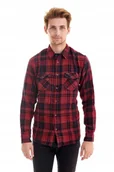 Koszule męskie - WRANGLER LS 2PKT SHIRT BIKING RED W5970NX2G S - Wrangler - miniaturka - grafika 1