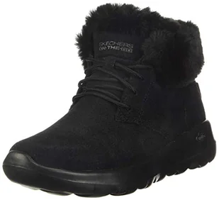 Skechers Damskie botki Go Joy, Czarne czarne zamszowe wykończenie Bbk, 39 EU - Botki damskie - miniaturka - grafika 1