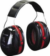 Akcesoria BHP - 3M Słuchawki ochronne Peltor Optime III, plastikowe, czarno-czerwone Kerbl - miniaturka - grafika 1