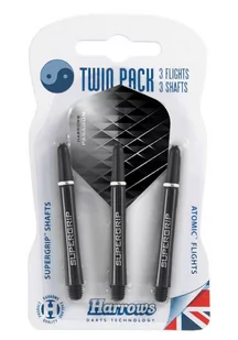 Zestaw Harrows Twin Pack Clear Shafty + Piórka Opt - Dart - miniaturka - grafika 1